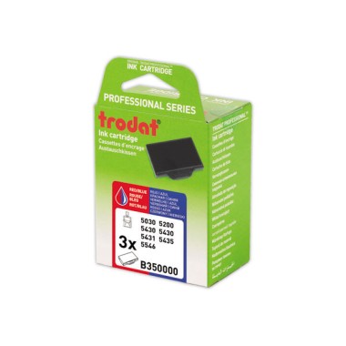 Encriers Trodat 6/53-2 bleu/ rouge  x3 - Fiducial