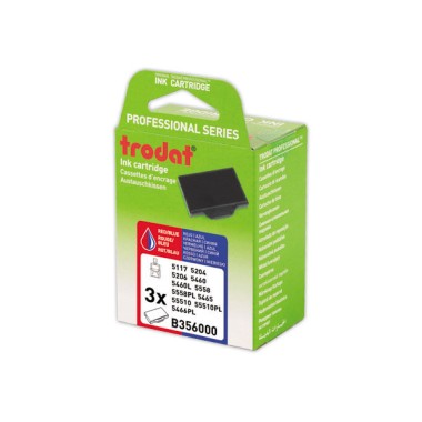 Encriers Trodat 6/56 bleu/ rouge  x3 - Fiducial