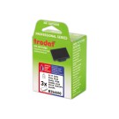 Encriers Trodat 6/56 bleu/ rouge  x3 - Fiducial