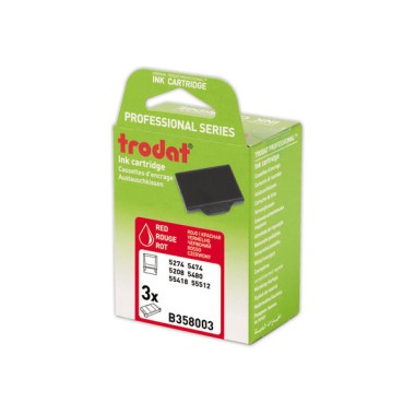 Encriers Trodat 6/58 rouge  x3 - Fiducial