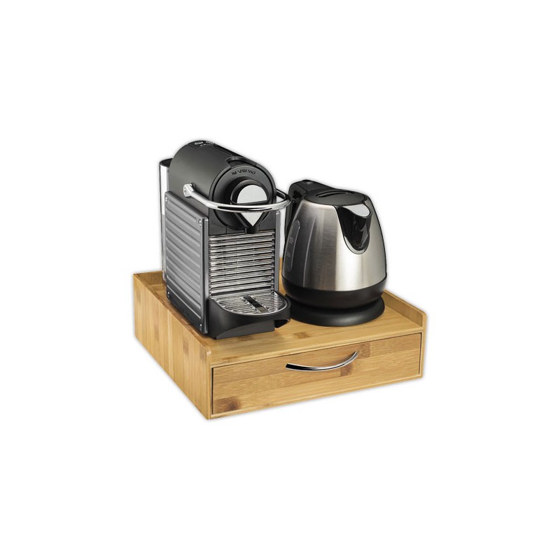 Range dosettes 1 tiroir en bambou  - Fiducial