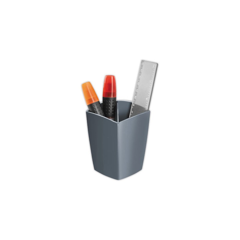 Pot à crayons CEP PRO GLOSS opaque - Gris  - Fiducial