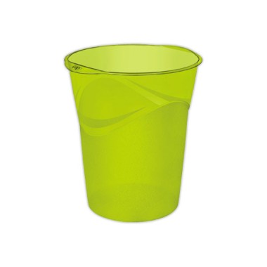 Corbeille à papier CEP Pro Happy 14 litres - Vert d'eau  - Fiducial