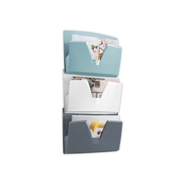 Corbeilles murales CEP Riviera pour format max 24x32cm Assortis  x3 - Fiducial
