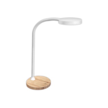 Lampe led Flex socle couleur bois  - Fiducial