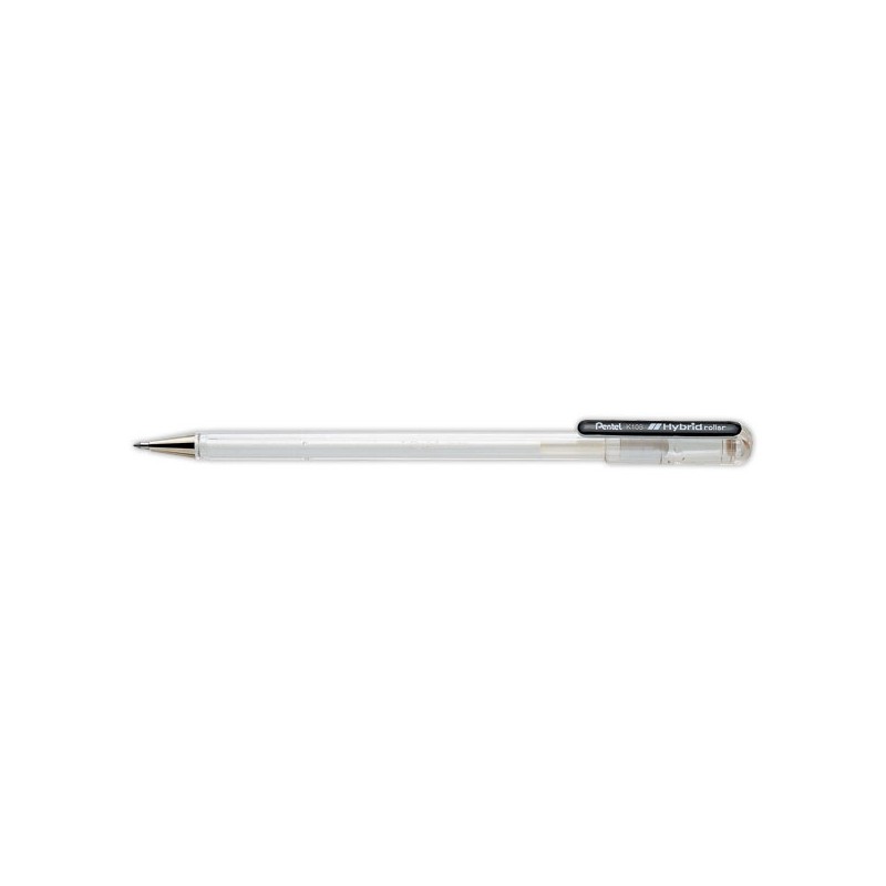 Stylo Hybrid Roller Pentel 0.8mm - Blanc  - Fiducial