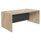 Bureau BARI 180 cm chêne du bocage monté  - Fiducial
