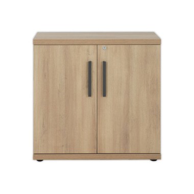 Meuble de rangement bas BARCELONE 2 portes chêne du bocage monté  - Fiducial