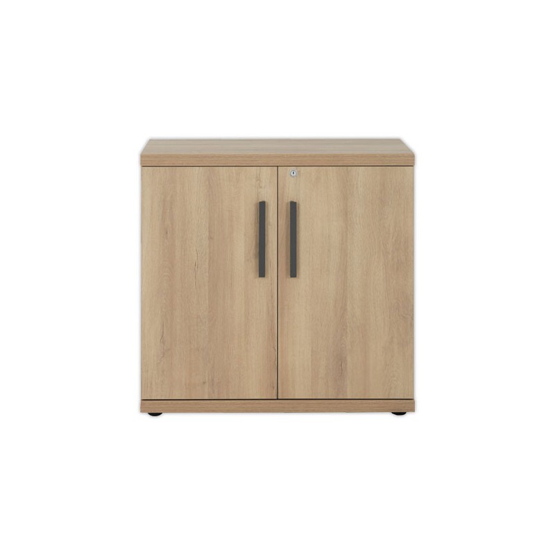 Meuble de rangement bas BARCELONE 2 portes chêne du bocage monté  - Fiducial