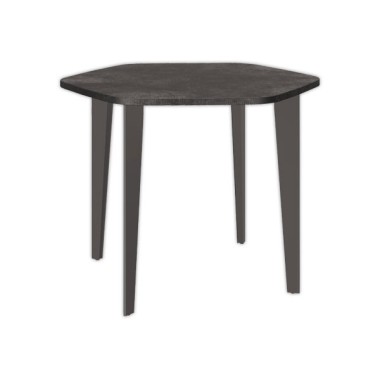 Table de convivialité Barcelone hexagonale 100 cm monté  - Fiducial