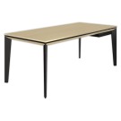 Bureau droit Barcelone L170 cm chêne structuré monté  - Fiducial