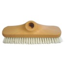 Brosse lave-pont nylon 22 cm monture bois.  - Fiducial