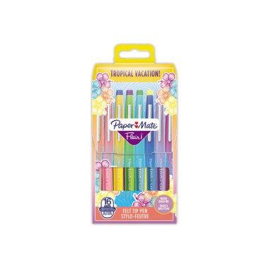Feutres PAPER MATE Flair Tropical - Ecriture moyenne  x16 - Fiducial