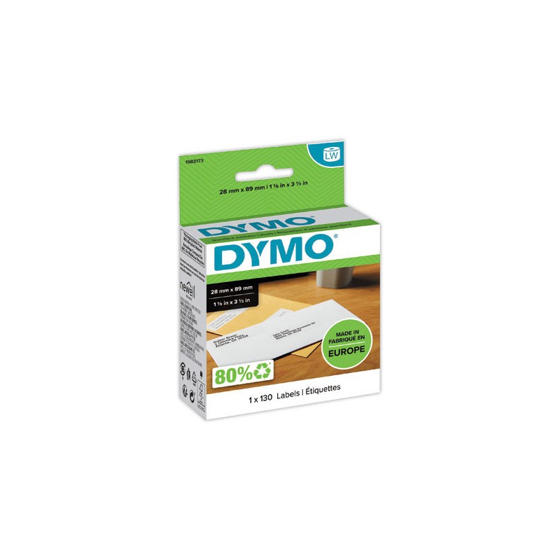 Étiquettes d'adresses LW 28mm x 89mm (130 étiquettes)  - Fiducial