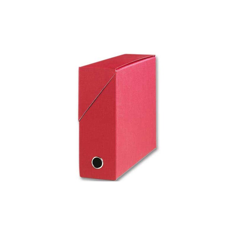 Boîte de transfert toilée dos 9 cm rouge  - Fiducial