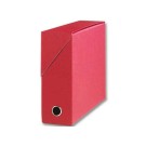 Boîte de transfert toilée dos 9 cm rouge  - Fiducial
