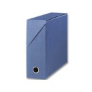 Boîte de transfert toilée dos 9 cm bleu foncé  - Fiducial