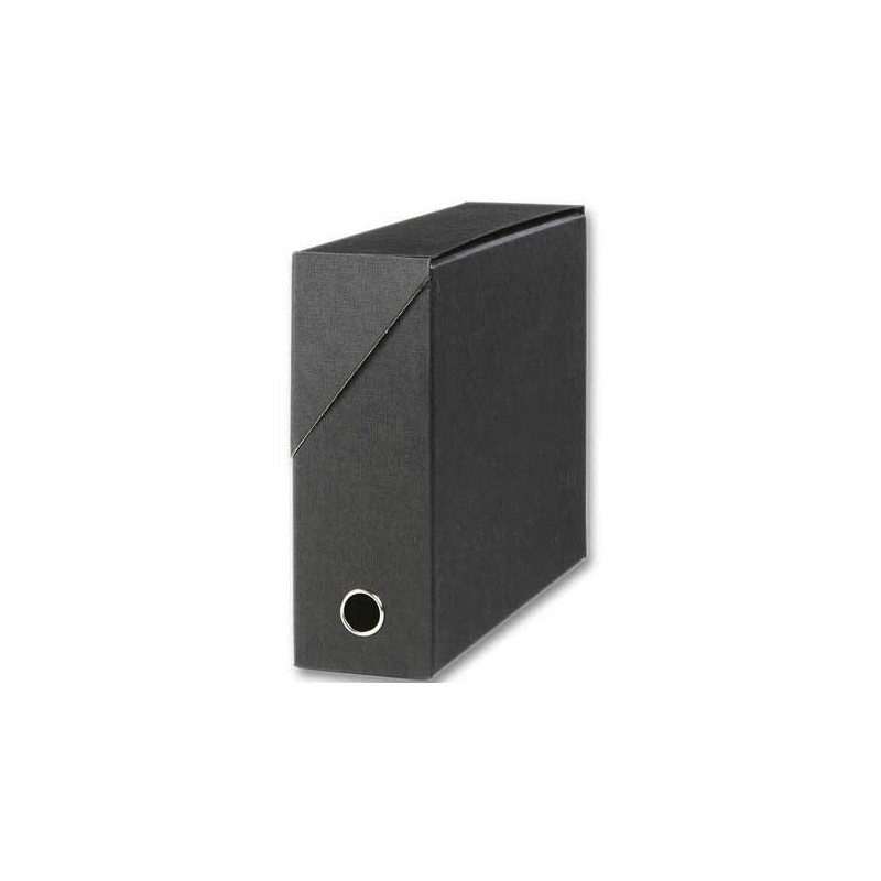 Boîte de transfert toilée dos 9 cm noire  - Fiducial