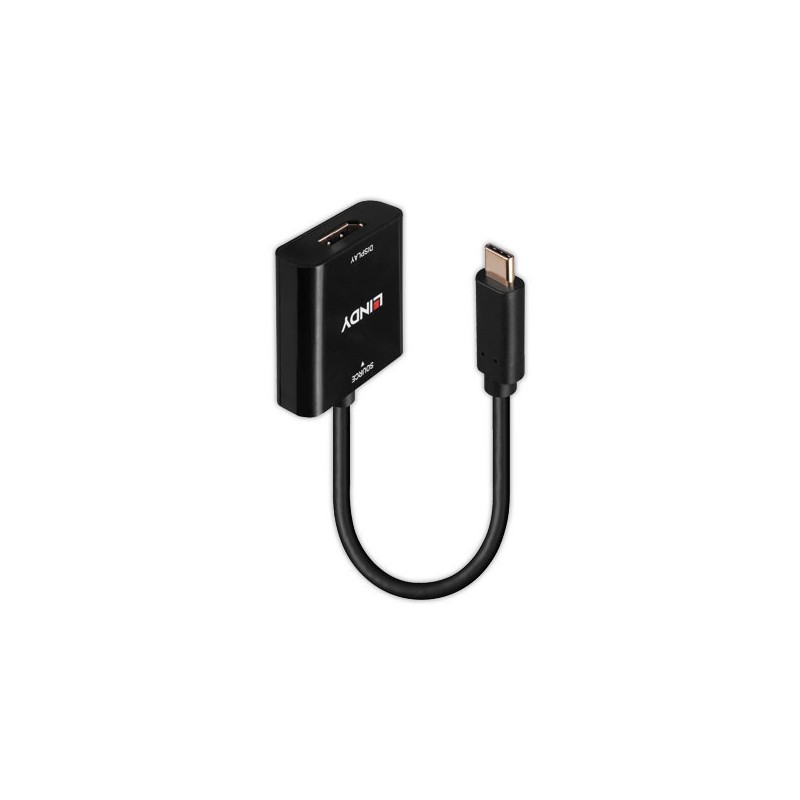 Convertisseur USB Type C vers DisplayPort 4K144 - LINDY  - Fiducial