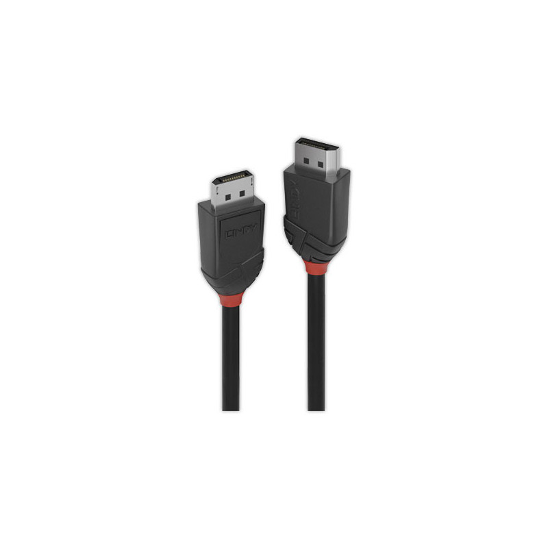 Câble DisplayPort 1.2, Black Line, 2m - LINDY  - Fiducial