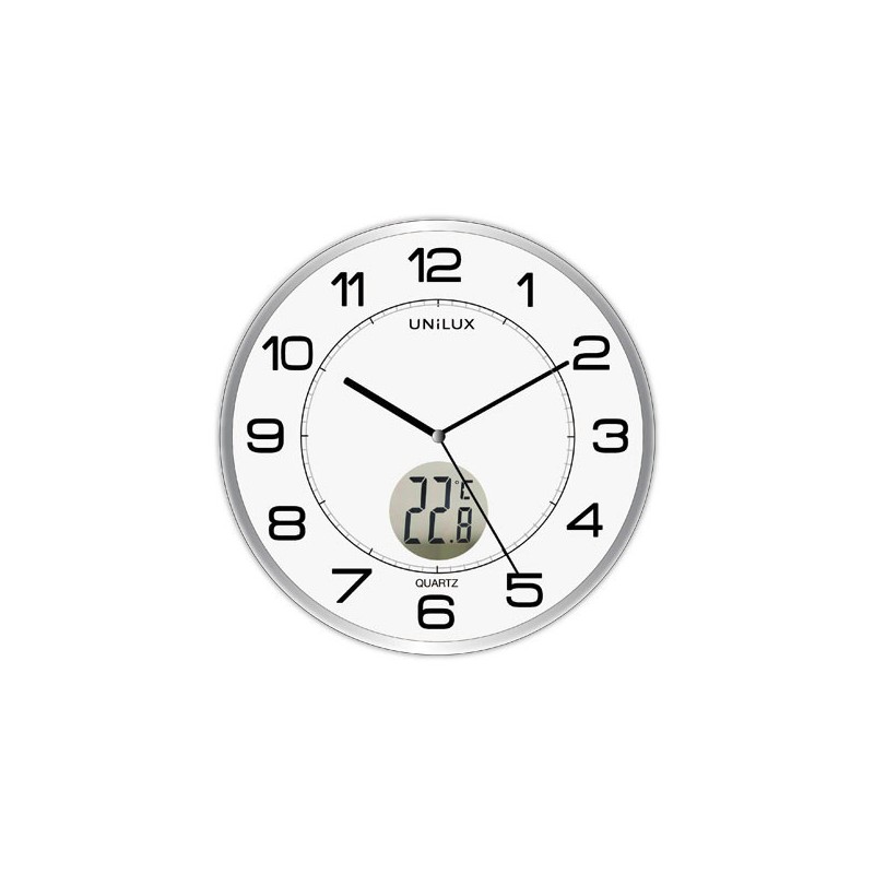 Horloge murale avec thermomètre  - Fiducial