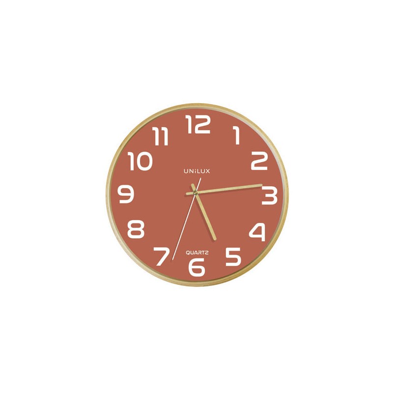Horloge Quartz Baltic - Brique  - Fiducial