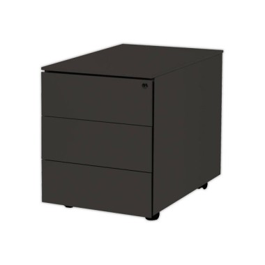 Caisson mobile en métal 3 tiroirs anthracite  - Fiducial
