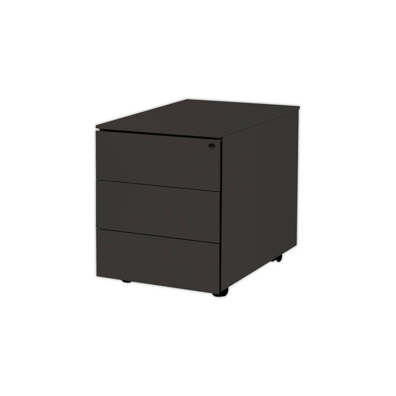 Caisson mobile en métal 3 tiroirs anthracite  - Fiducial