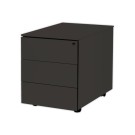 Caisson mobile en métal 3 tiroirs anthracite  - Fiducial