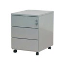 Caisson mobile en métal 3 tiroirs aluminium  - Fiducial