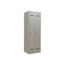 Vestiaire industrie propre 2 colonnes H.180 x L.60 cm Gris.  - Fiducial