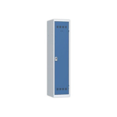 Vestiaire d'atelier ind. salissante,1 col, H180 x L40 X P50 cm gr/bleu  - Fiducial