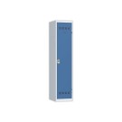 Vestiaire d'atelier ind. salissante,1 col, H180 x L40 X P50 cm gr/bleu  - Fiducial