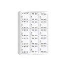 Vestiaire multicases 3 col. de 5 casesH.180 x L.120cm gris/gris  - Fiducial
