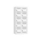 Vestiaire multicases 2 colonne de 5 cases H.180 x L.80cm GRIS  - Fiducial