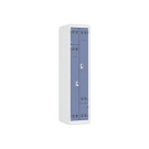 Vestiaire gain de place porte en L 1 colonne-2 utilisateurs - Bleu  - Fiducial