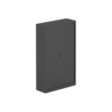 Armoire haute à rideaux 198x120 cm - anthracite  - Fiducial