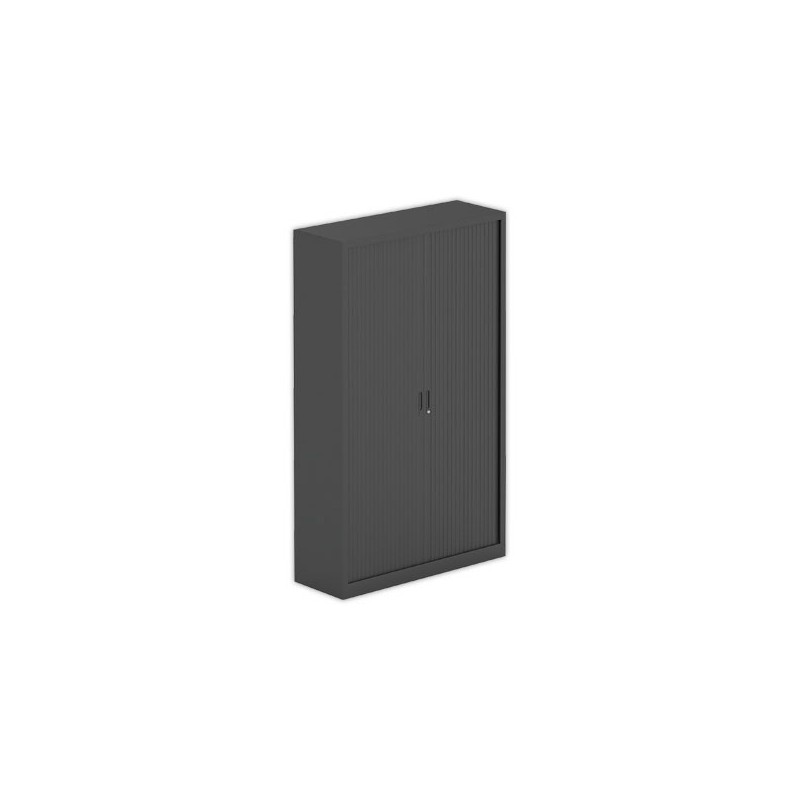 Armoire haute à rideaux 198x120 cm - anthracite  - Fiducial