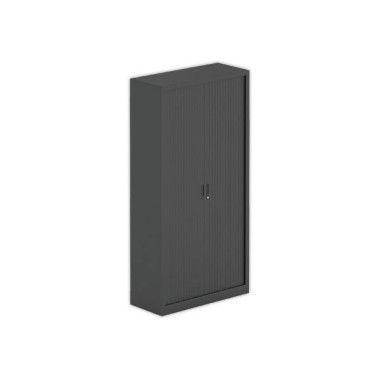 Armoire haute à rideaux métalliques 198x100 anthracite  - Fiducial