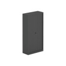 Armoire haute à rideaux métalliques 198x100 anthracite  - Fiducial