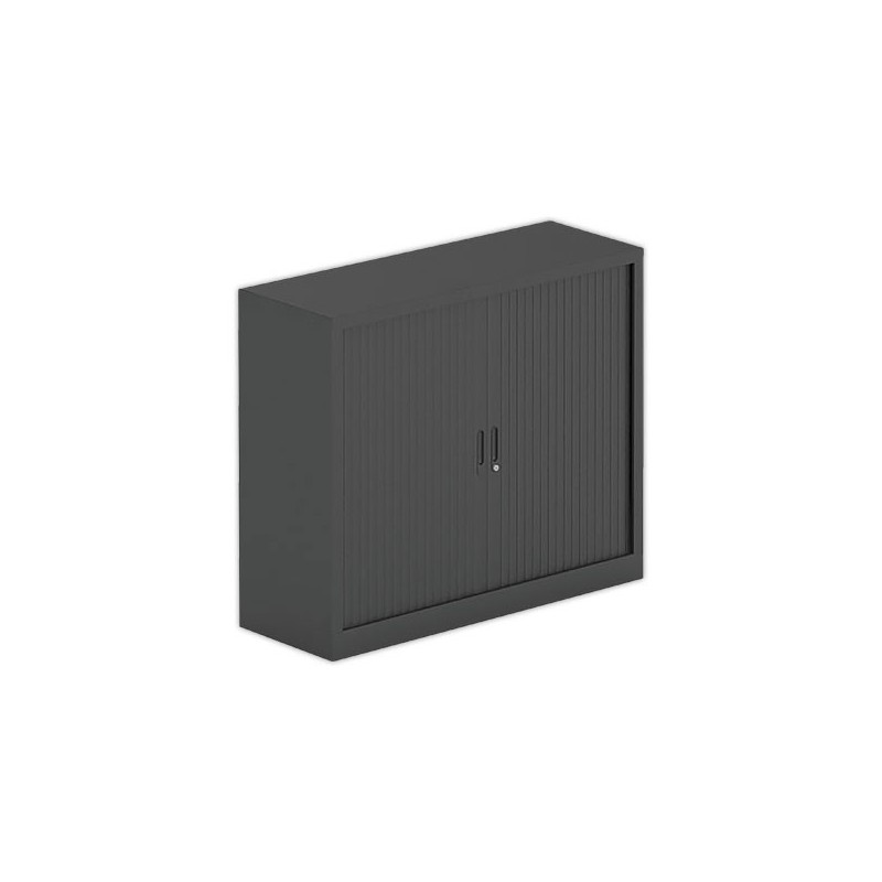 Armoire basse à rideaux 100x120 cm - anthracite  - Fiducial