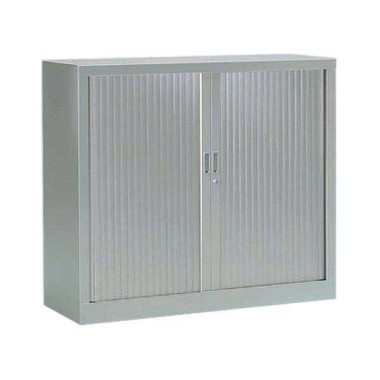 Armoire basse à rideaux 100x120 cm - alu  - Fiducial