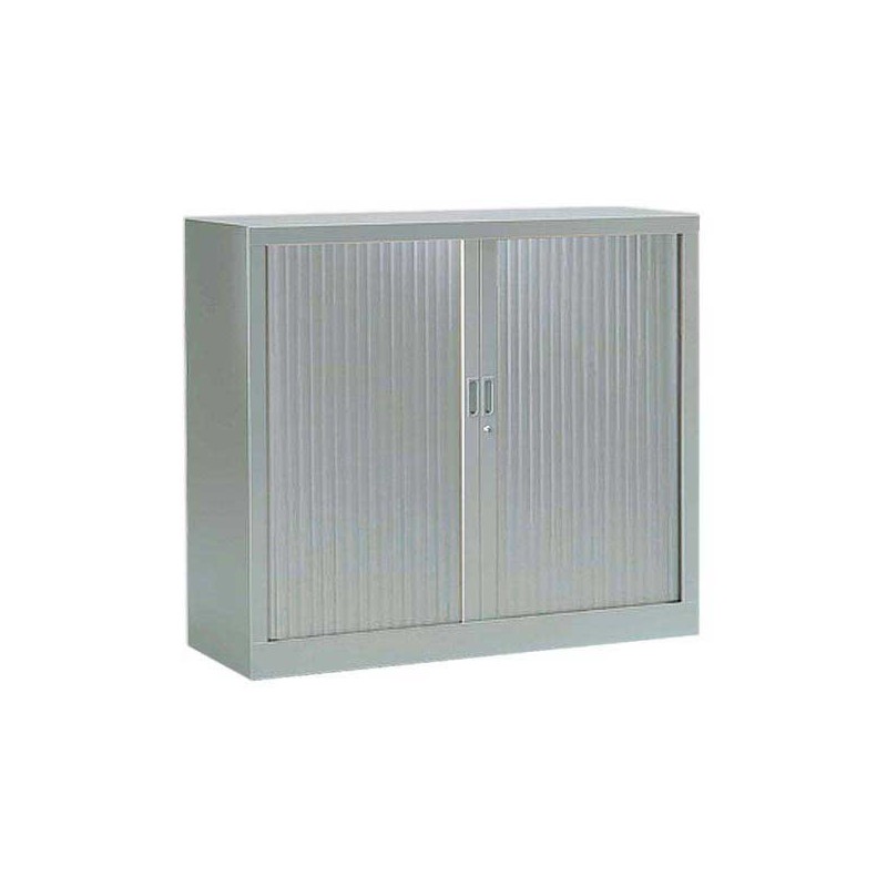 Armoire basse à rideaux 100x120 cm - alu  - Fiducial
