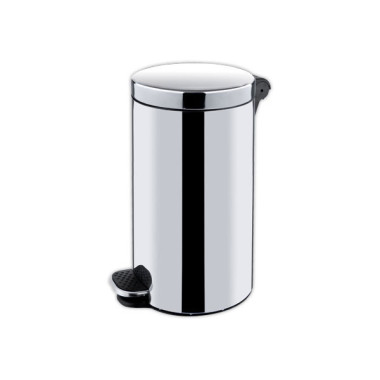 Poubelle à pédale 30 litres inox brillant  - Fiducial