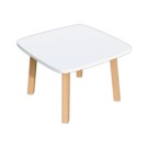 Table basse WOODY 60x60 cm blanc  - Fiducial