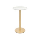 Table haute WOODY ronde 60 cm - Blanc montée  - Fiducial
