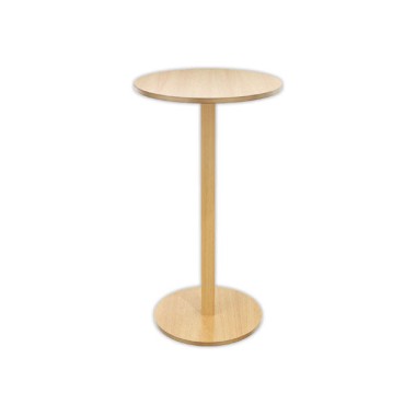 Table haute WOODY ronde 60 cm - hêtre montée  - Fiducial