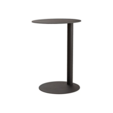 Table d'appoint ronde EasyDesk gris anthracite diam 40 cm  - Fiducial