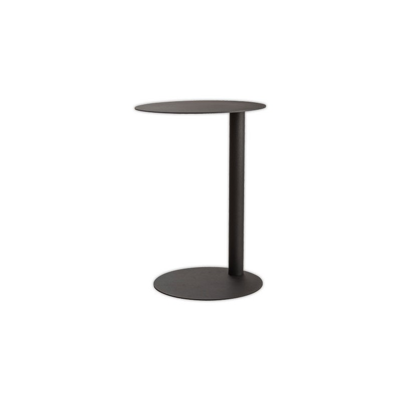 Table d'appoint ronde EasyDesk gris anthracite diam 40 cm  - Fiducial