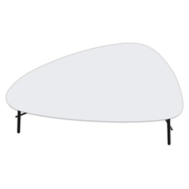 Table basse gigogne 93 cm blanche  - Fiducial